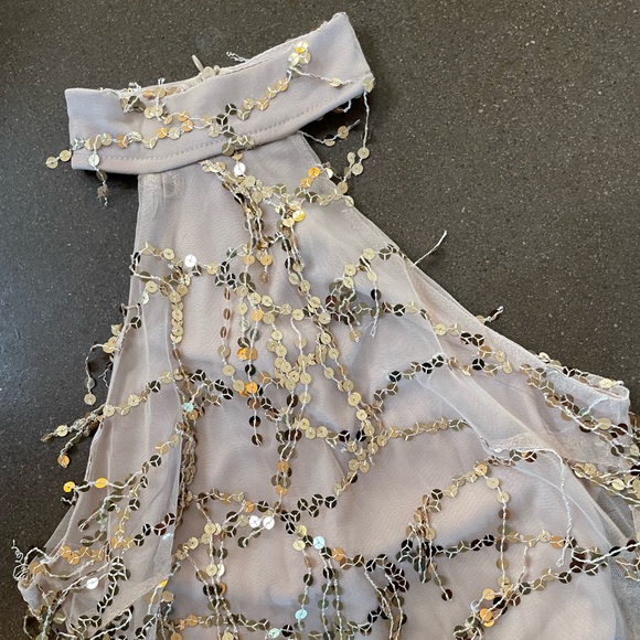 NWOT Long Sequin Gown Dress - Picture 3 of 8